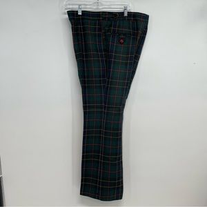 RARE Vintage LEVI'S PANATELA Slacks Signature Collection Pants Plaid Size  34x28
